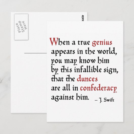 劣等生のConfederacy ポストカード (正面/裏面)