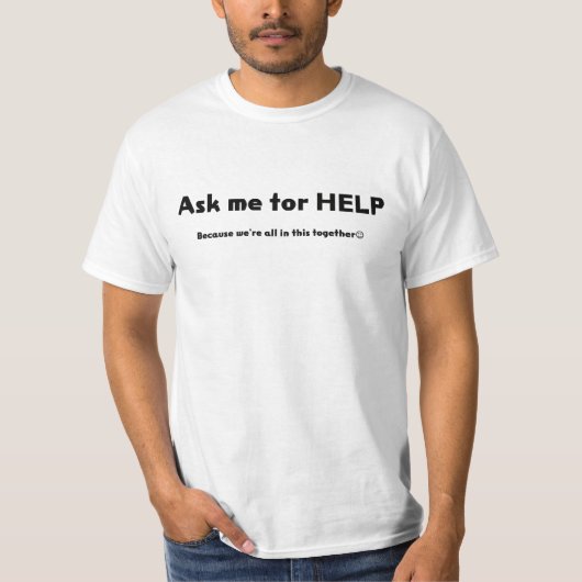助けてください Tシャツ (正面)