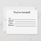 助けて！ 招待状 (裏面)