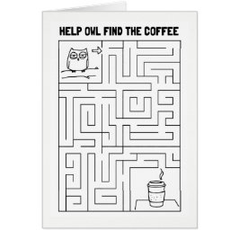 助けのフクロウコーヒー-ブランク--を中見つけるため