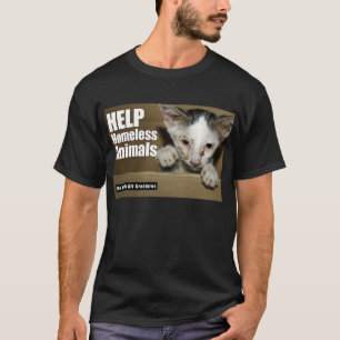 助けのホームレス動物の(前部) Tシャツ