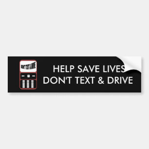 助けは生命を文字救い、豊富なstickeを運転するために バンパーステッカー