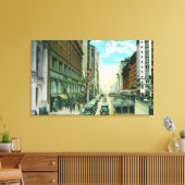 助成通りからの市場通りの見解 キャンバスプリント (インサイチュ (リビング))
