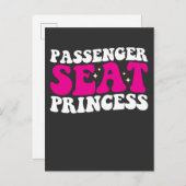 助手席プリンセスガールカーグルーヴィレトロ インビテーションポストカード (正面/裏面)
