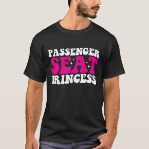 助手席プリンセス女子 車 グルーヴィー レトロ Tシャツ