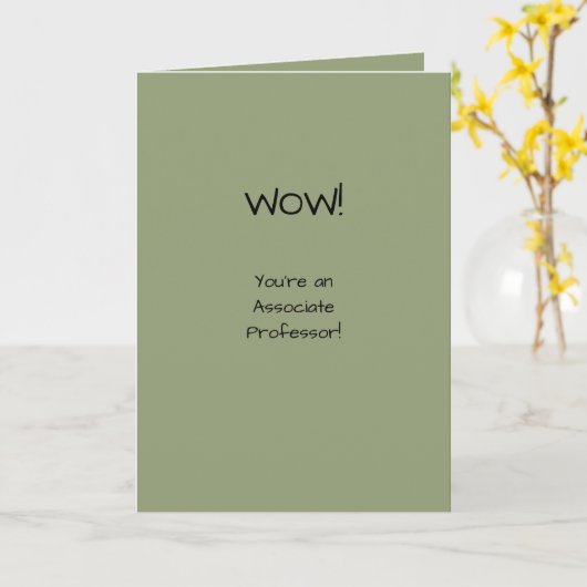 助教授の在職評価 カード (黄色い花)