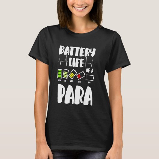 助教者の電池寿命 Tシャツ (正面)