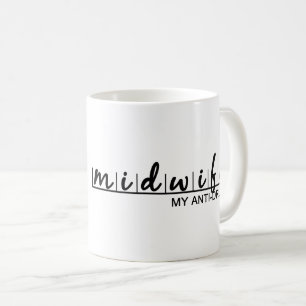 助産おもしろい医マイアンチ薬 コーヒーマグカップ