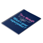 助産おもしろい師スーパーヒーロー ノートブック (左側)