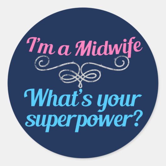 助産おもしろい師 ラウンドシール (正面)