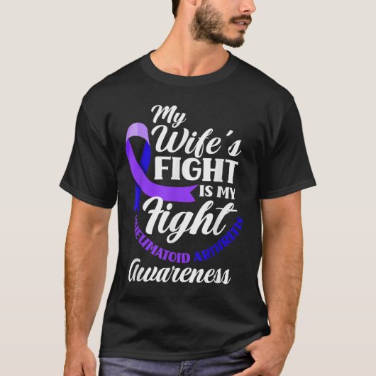 助産の戦いは関節リウマチの戦いだ Tシャツ (正面)