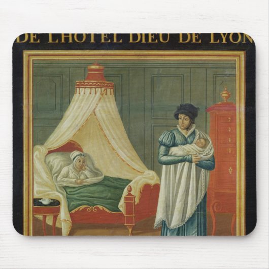 助産婦のサービスを広告する印 マウスパッド (正面)