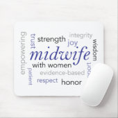 助産婦の単語の雲 マウスパッド (マウス)