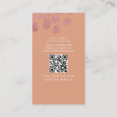 助産婦二重旅行ナース妊娠 名刺 (裏面)