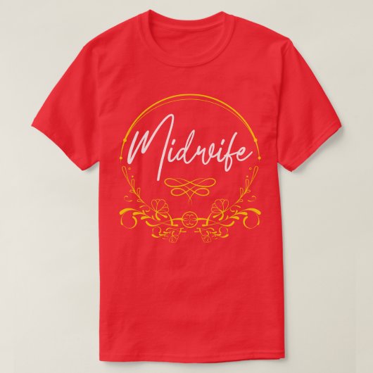 助産婦助産支援同助産師 Tシャツ (デザイン正面)