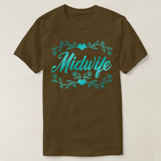 助産婦助産支援女性助産師 Tシャツ (デザイン正面)