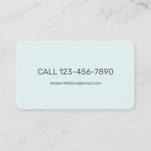 助産婦妊娠 名刺 (裏面)