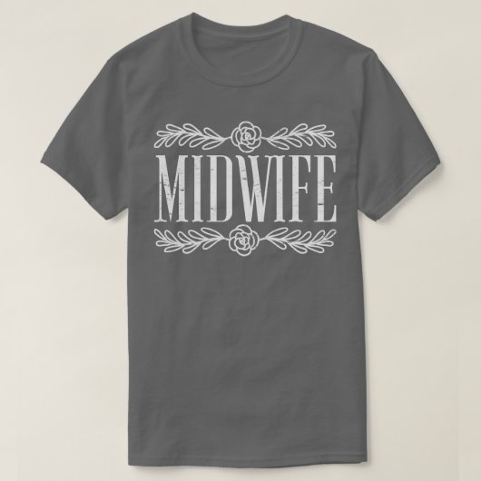 助産婦産補助助産婦 Tシャツ (デザイン正面)