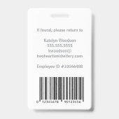 助産婦産Doulaピンク妊娠病院ID バッジ (裏面)