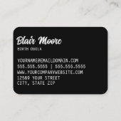 助産婦経験豊富 名刺 (裏面)