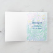 助産師ありがとうデイジー花水色 カード (内部)