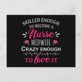 助産師となるのに十分な技能を有するナース ポストカード (正面)