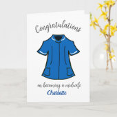 助産師へのご就任おめでとうございます カード (黄色い花)