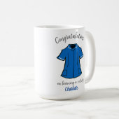 助産師へのご就任おめでとうございます コーヒーマグカップ (正面右)