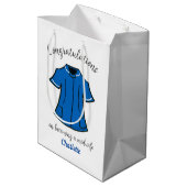 助産師へのご就任おめでとうございます ミディアムペーパーバッグ (裏面アングル)