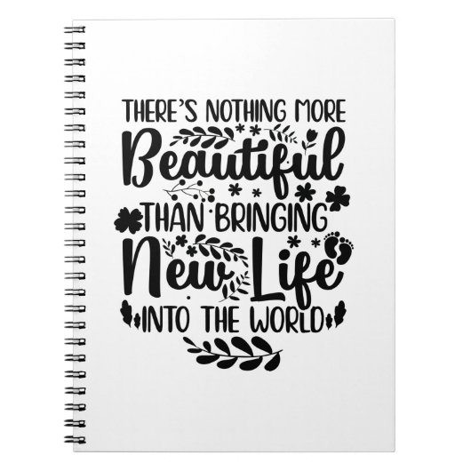 助産師への贈り物 |ミッドワイフ妊婦のナース誕生 ノートブック (正面)