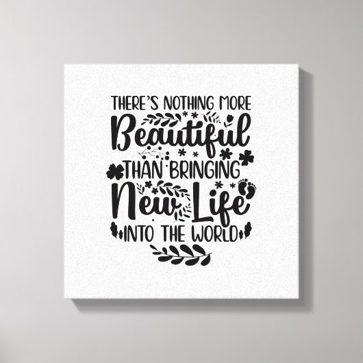 助産師への進物 |助産師妊婦のナース誕生 キャンバスプリント (正面)