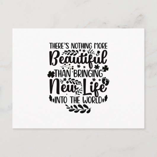 助産師への進物 |助産師妊婦のナース誕生 ポストカード (正面)