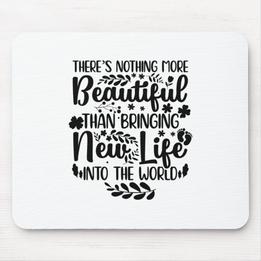 助産師への進物 |助産師妊婦のナース誕生 マウスパッド (正面)