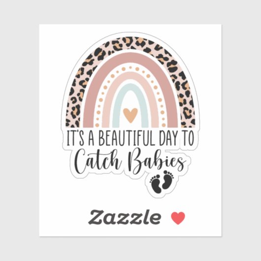 助産師を捕まえる美しい日だ シール (シート)