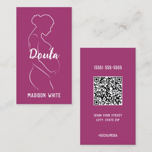 👶助産師カスタム同業証 名刺 (正面/裏面)