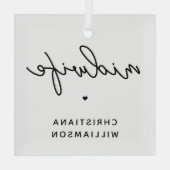 助産師カスタム鑑賞助産 ガラスオーナメント (裏面)