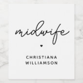 助産師カスタム鑑賞助産 ワインラベル (シングルラベル)