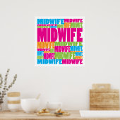 助産師カラフル ポスター (キッチン)