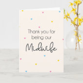 助産師サンキューカード カード (黄色い花)