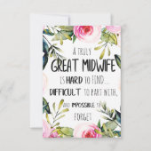 助産師ドゥラオフィスサンキューカード引用文ギフト (正面)