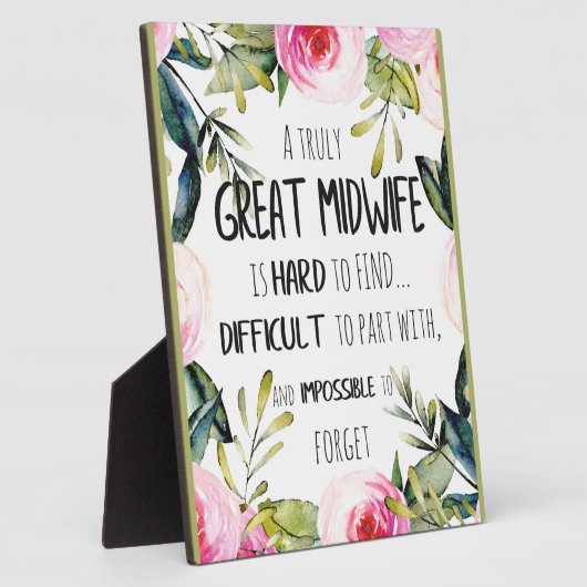 助産師ドゥラオフィスサンキューカード引用文ギフト フォトプラーク (側面)