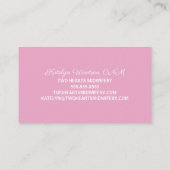 助産師ドゥラピンク妊娠シルエットQRコード 名刺 (裏面)