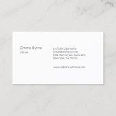 助産師ドゥラホールディングベビー 名刺 (裏面)