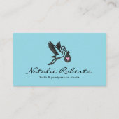 助産師ドゥラ誕生コーチストークロゴブルー 名刺 (正面)