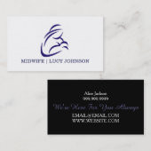 助産師介護ナース看護健気に康 名刺 (正面/裏面)