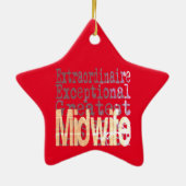 助産師体外受精器セラミックオーナメント セラミックオーナメント (裏面)