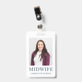 助産師写真 バッジ (正面 （クリップ付）)