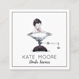 助産師又はお洒落助産師の規模等に関するベビー スクエア名刺