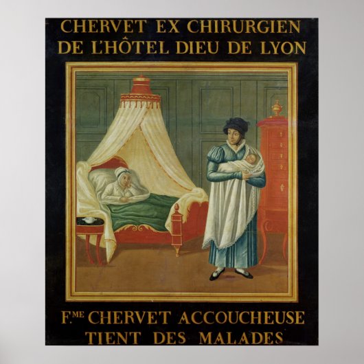 助産師広告の業務に署名する ポスター (正面)