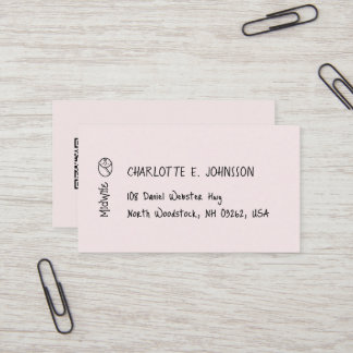 助産師手書き描ベビーミニマル 名刺